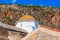 Monemvasia houses and church in Peloponnese, Greece