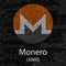 Monero cryptocurrency background