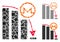 Monero falling acceleration graph Composition Icon of Rugged Items