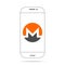 Monero XMR cryptocurrency icon vector iphone