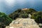 Monesteroli vertical stairways trail over sea cliff, La Spezia, Italy