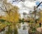 The Monet garden in winter, famous impressionist garden in Giverny, France