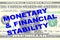 Monetary and Financial Stability concept