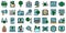 Monetization icons set vector flat