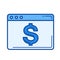 Monetization line icon.