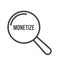 Monetize Word Magnifying Glass