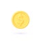 Money 3d icon in 3d style on white background. Business vector icon. Currency icon. Vector 3d illustration.