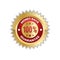 Money Back With 100 Percent Guarantee Sticker Golden Label Icon Seal Isolated