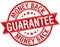 money back guarantee grunge retro red ribbon stamp