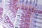 Money background - Five hundred 500 euro bills banknotes