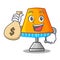 With money bag character table office lamp in indoor