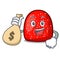 With money bag gumdrop character cartoon style