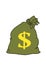 Money bag icon - symbolic financial image
