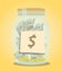 Money bottle background