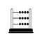 Money business financial arithmetic account abacus line style icon