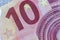 Money, busyness and finances concept. Detail part of banknote euro national currency bill. Symbol of wealth and prosperity