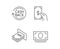 Money, Cashback and ATM line icons.