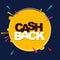 Money cashback poster with gold dollar coins. Vector illustration