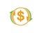 money changer logo icon  vector
