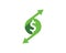 money changer logo icon vector illustration