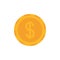 Money coin commerce shopping flat image icon