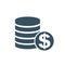 Money coins icon. Coins illustration in flat style for website, design. Dollar sign â€“ vector