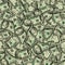 Money colorful seamless pattern