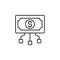 money, commotion line icon on white background