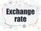 Money concept: Exchange Rate on Torn Paper background