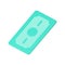 Money dollar currency exchange financial banking salary savings investment 3d icon realistic vector