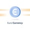 Money exchange, euro currency coin, cash loan, finance concept