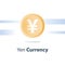 Money exchange, yen currency coin, cash loan, finance concept