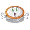 Money eye isolate on trampoline transparent shape mascot