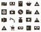 Money and finance icon set, cash, money, pack. Investment, banking, money and finance icons