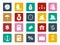 Money Financial Business Marketing Colorful Square Icon