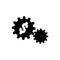 Money gear icon isolated vector on white