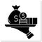 Money glyph icon