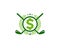Money Golf Logo Icon Design