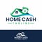 Money home cash logo design vector