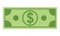 Money icon with flat and minimalism color style design