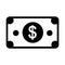 Money icon vector. Dollar illustration sign. Finance symbol. Economy logo.