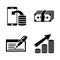 Money Investing. Simple Related Vector Icons