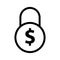 Money lock icon