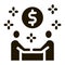 money making deal icon Vector Glyph Illustration