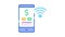 money management through wi-fi distribution Icon Animation