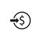Money movement vector icon logo design