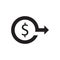 Money movement vector icon logo design