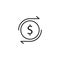 Money movement vector icon logo design