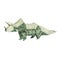 Money Origami Triceratops Dinosaur Folded with Real One Dollar Bill Isolated