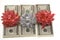 Money packages with paper decoration.